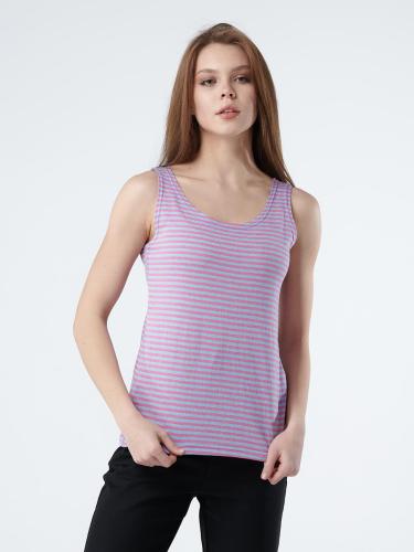 Майка женская С-1525, голубой, розовый