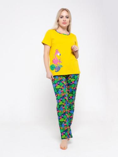 Пижама женская (домашний костюм) С-61210, фламинго